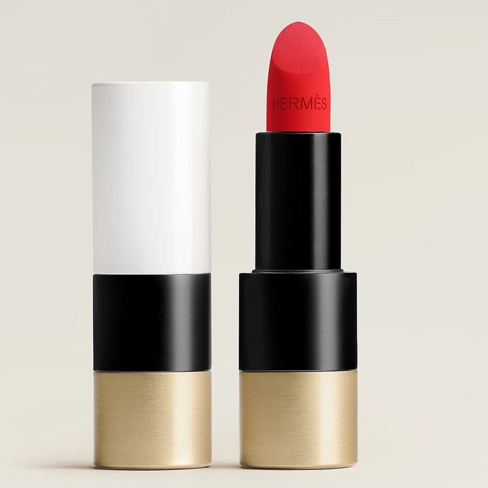 Rouge Hermes, Matte lipstick, Rouge Casaque NIB & RIBBON!